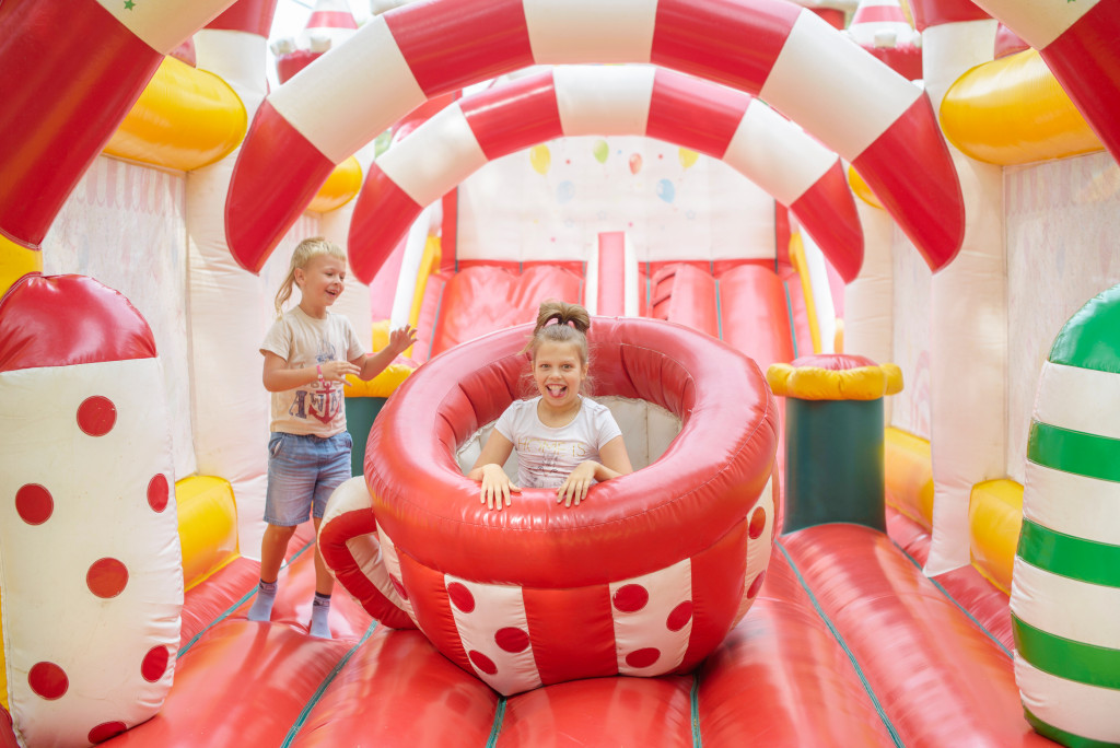 Indoor kiddie trampoline